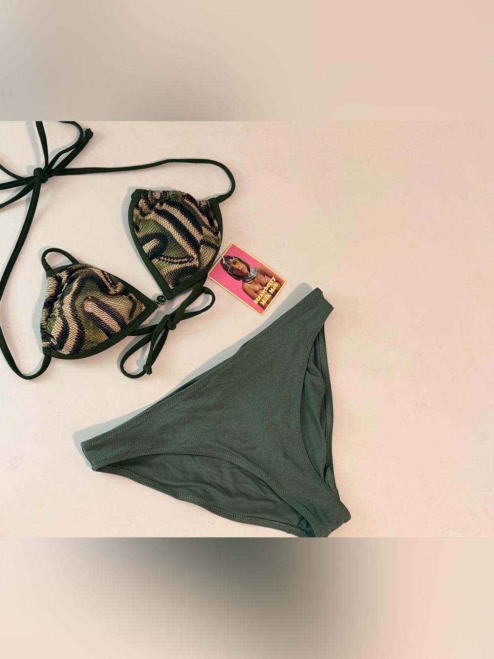 Strawberry Milk Mob "Mamba" Bikini Top + H&M Bottoms